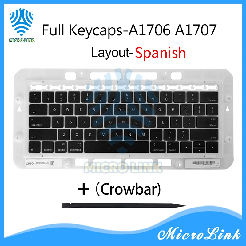 Ноутбук A1706 A1707 A1708 испанская клавиатура ключ крышка для Macbook Pro Retina 13 &quot15&quot ключи