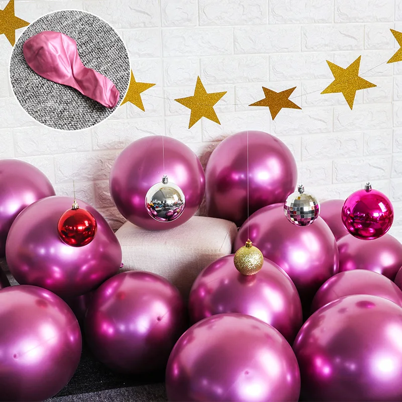 12 дюймов 2 8 г Металлические латексные шары толстые Хромированные надувные