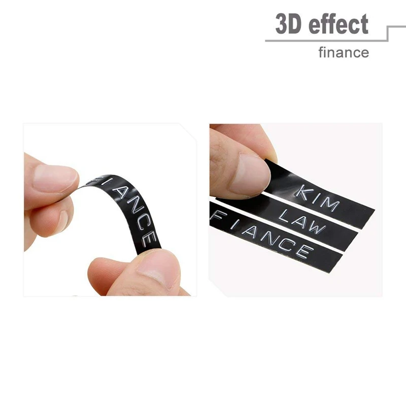 Unistar 6 рулонов 3D принтер лента совместима с DYMO тиснение пластиковая 9 мм x 3 м комбо