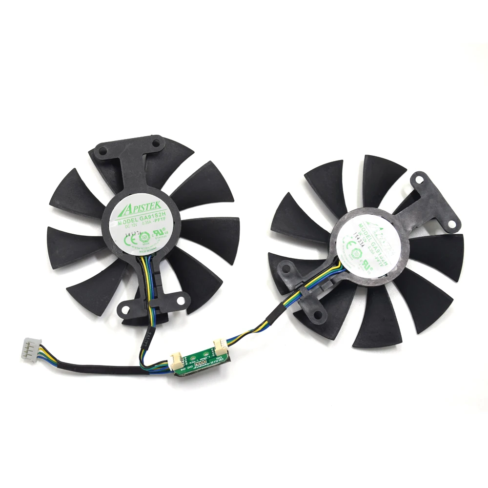 Оригинальный охлаждающий вентилятор 87 мм GA91S2H для ПК ZOTAC GeForce GTX 960 AMP 980Ti GTX950 2 Гб GPU