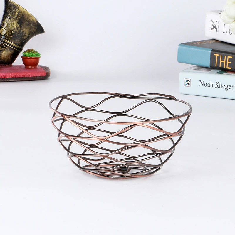 Корзина для фруктов в скандинавском стиле пустая железная посуда фруктовых