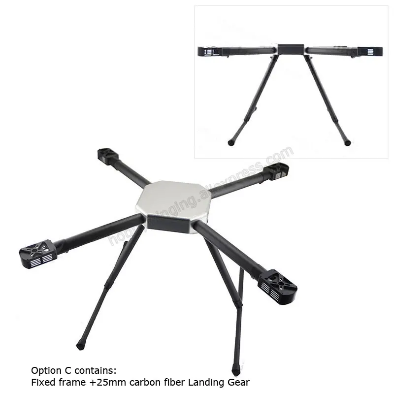 option C Jmrrc X1100 алюминиевого сплава основной корпус 4 оси промышленного применения рама из углеродного волокна складной 5L 5 кг сельскохозяйственных каркас БПЛА - Цвет: option C