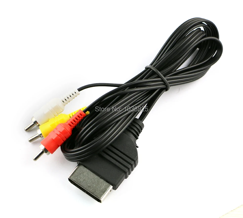 10pcs/lot Composite Audio Video Cord AV Cable for Xbox Adapter Converter Connector Component Lead 3RCA | Электроника