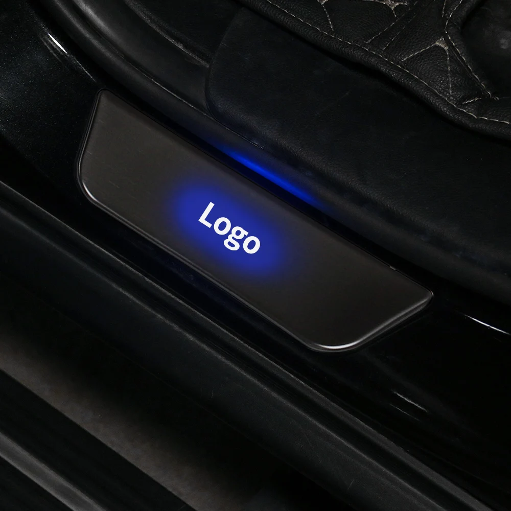 JHO стальной светодиодный светильник накладка на порог для Jeep Grand Cherokee 2011- 12 13 14 15 16 17 защита от царапин аксессуары