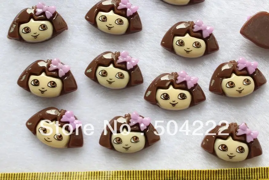 200 шт. кабошон с плоской задней поверхностью кабошоном Dora the Explorer kawaii для детей