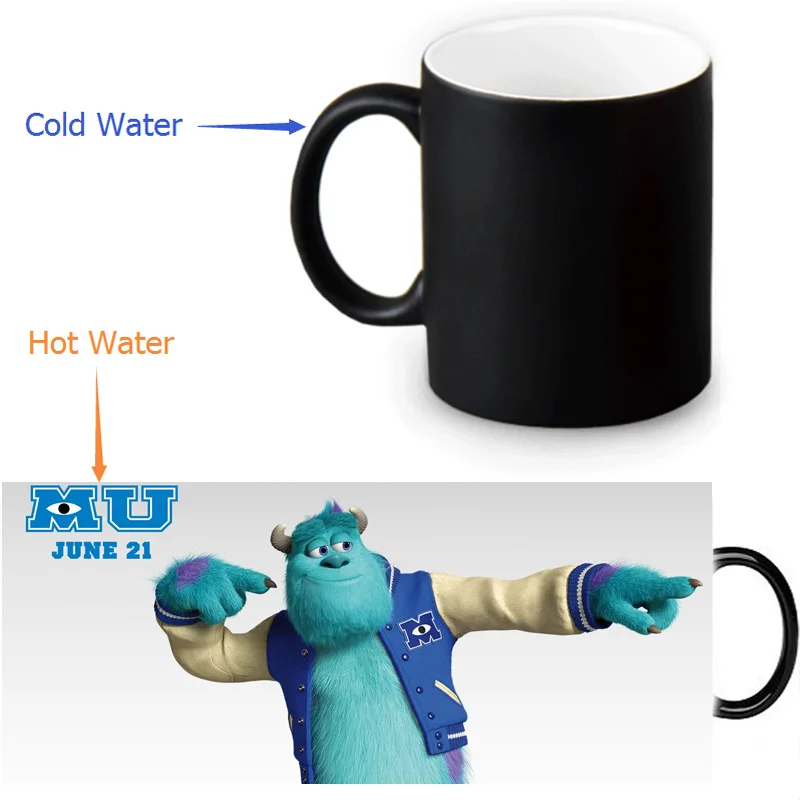 Кружки для университета монстров меняющие тепло цвета кружка чая