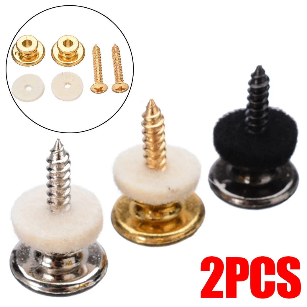 2 шт./компл. хромированный медный ремешок для гитары замки с головками грибов