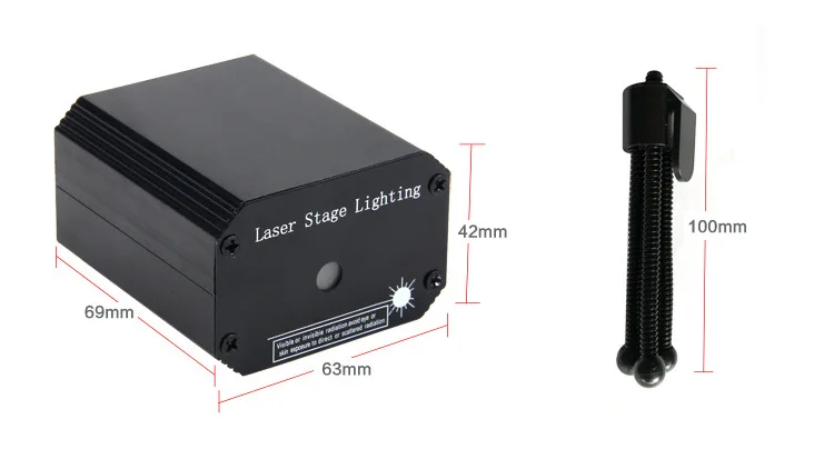 Лазерное сценическое освещение USB красный зеленый звездный автомобиль КТВ