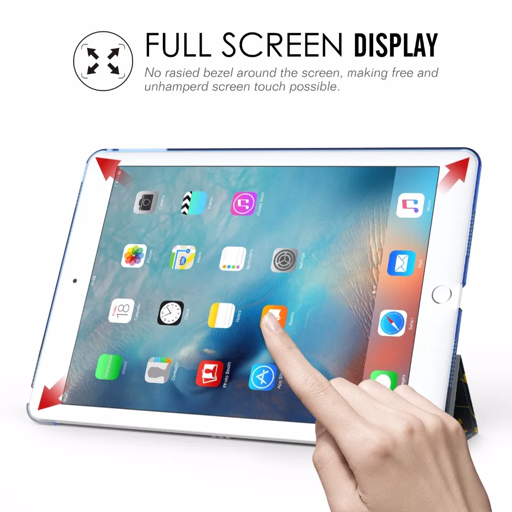 Чехол для iPad Pro 9 7 тонкий легкий умный чехол с подставкой полупрозрачный матовый
