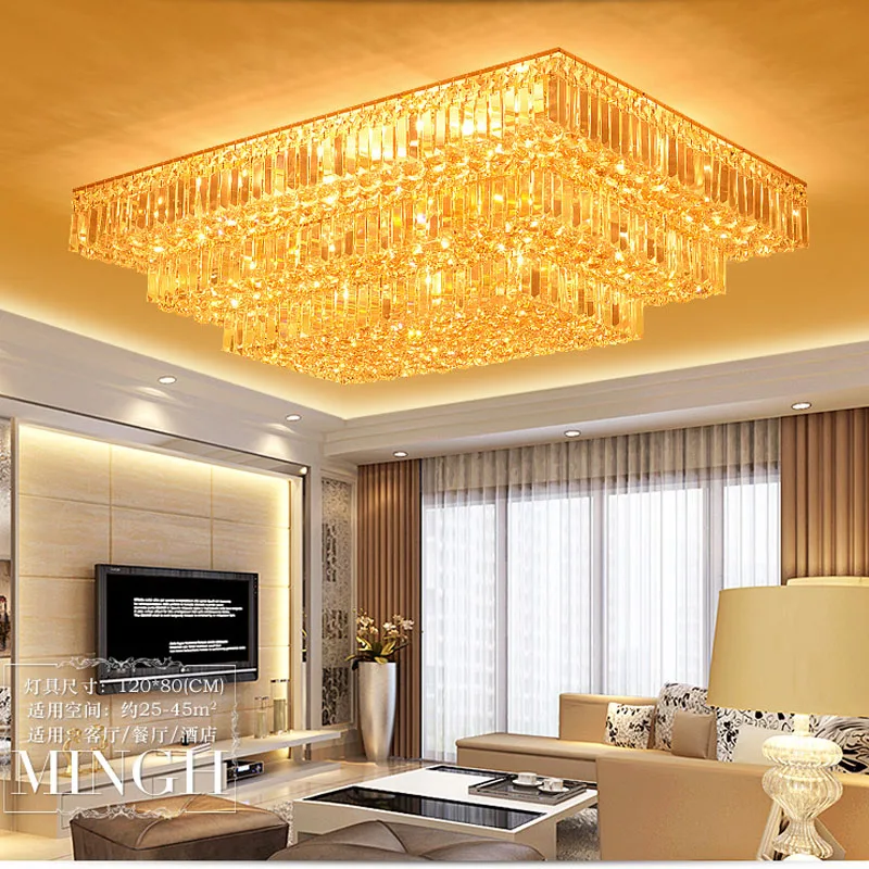 Хрустальные потолочные светильники Z с дистанционным управлением для ресторана