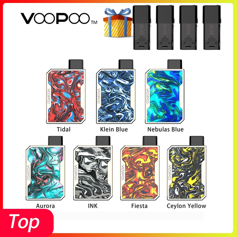 Pod система VOOPOO DRAG Nano 750 мАч аккумулятор GENE чип и 1 мл емкость Смола панель комплект