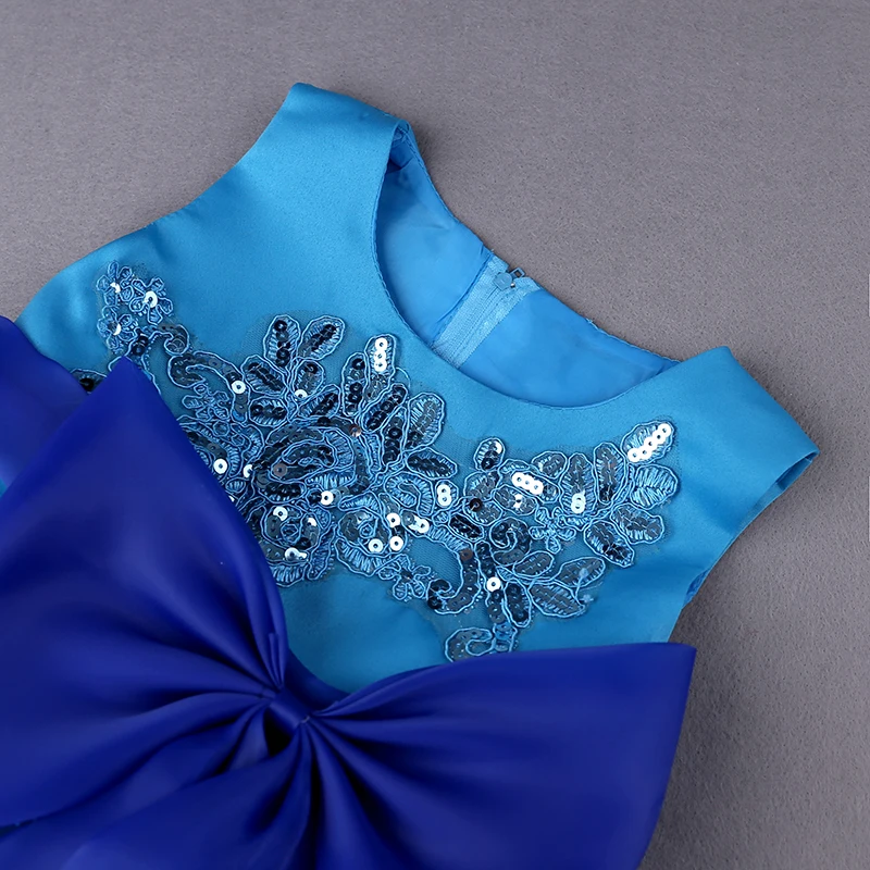 Qz-590 Princess dress for girls with paillette summer clothes wedding birthday Dresses Girls Children suit teenagers | Детская одежда и