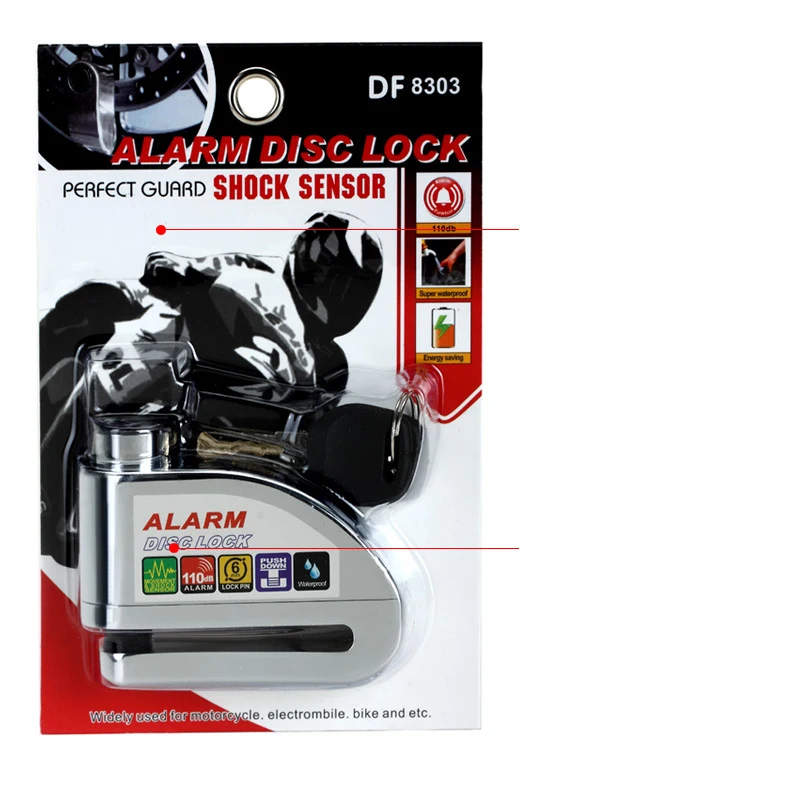 NEW free shipping bike alarm lock safety waterproof motorcycle brake disc | Автомобили и мотоциклы