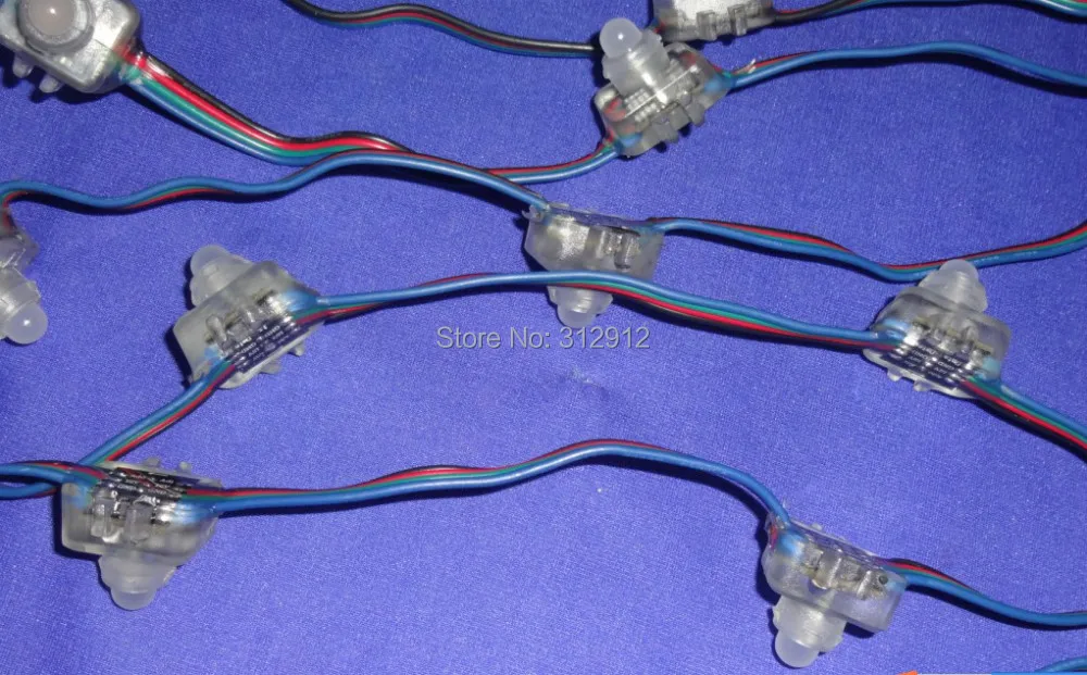 100 шт. 12 В постоянного тока мм WS2821A DMX512 светодиодный пиксельный узел IP68