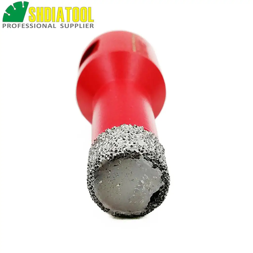 SHDIATOOL 4 шт M14 ВАКУУМНОЙ ПАЙКИ Diamond бурения коронки профессиональный сухой бурения биты Гранит Мрамор плитка Керамика отверстие увидел