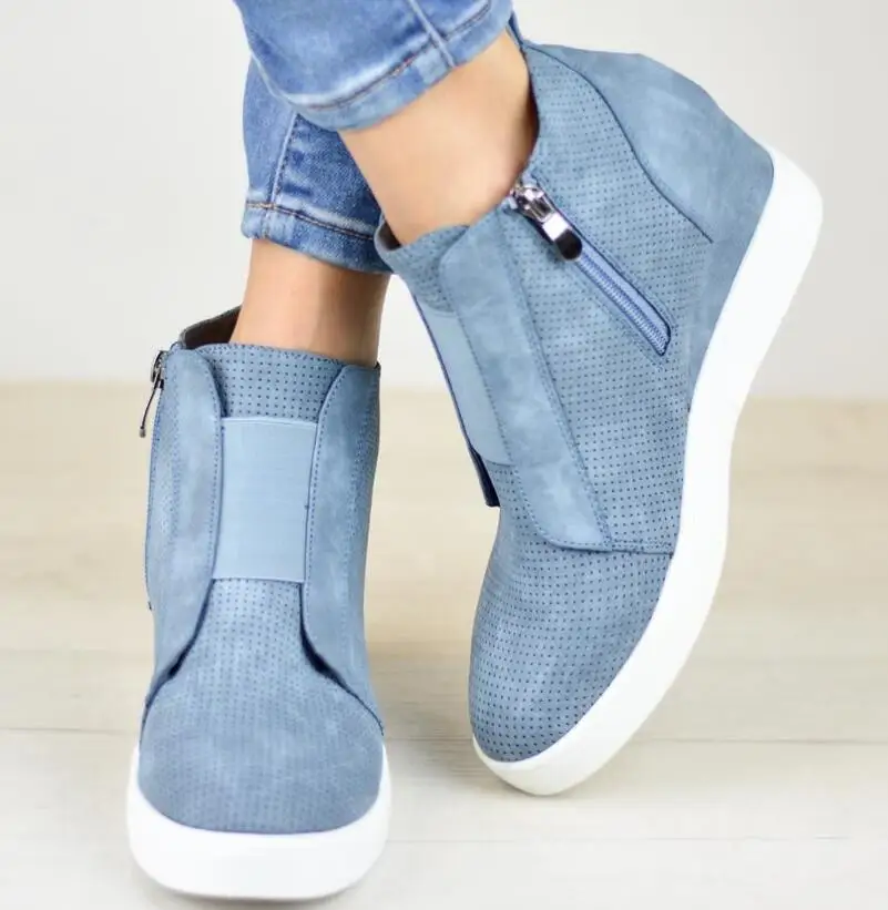 Дамская обувь женские туфли на танкетке zapatos mujer sapato ботильоны Коренастый