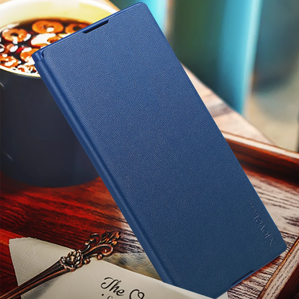 Чехол книжка X Level для Sony Xperia XZ XZ1 XZ2 XZ3 Premium XA2 Ultra 10 plus роскошный кожаный чехол в