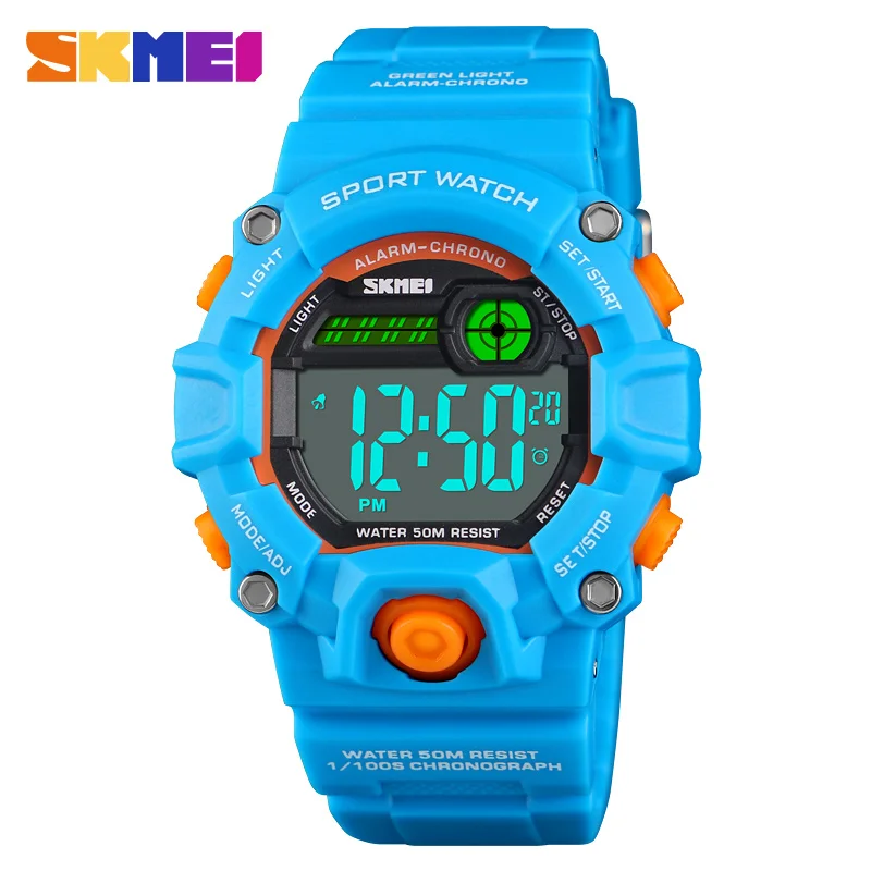 SKMEI 1484 новый мультфильм дети цифровые модные часы 50 м водостойкий пластиковый