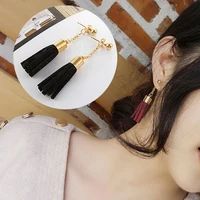 2020 europe and the united states fashion bohemian retro earrings round simple long tassel earrings jewelry wholesale