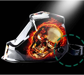 POSENPRO Fire Skull MMA MIG TIG Сварочная маска сварочный шлем Орел для сварочного аппарата для пайки сварочный колпачок для сварки
