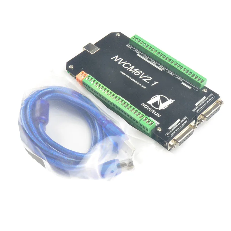 Плата управления движением 3/4/5/6 осей 200 кГц NVCM V2.1 MACH3 USB ЧПУ для маршрутизатора с