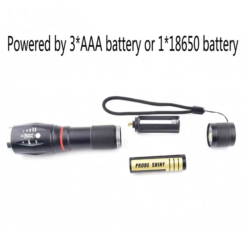 Мощный Охота Лазерная указка 800 люмен светодиодный Перезаряжаемые фонарик 18650
