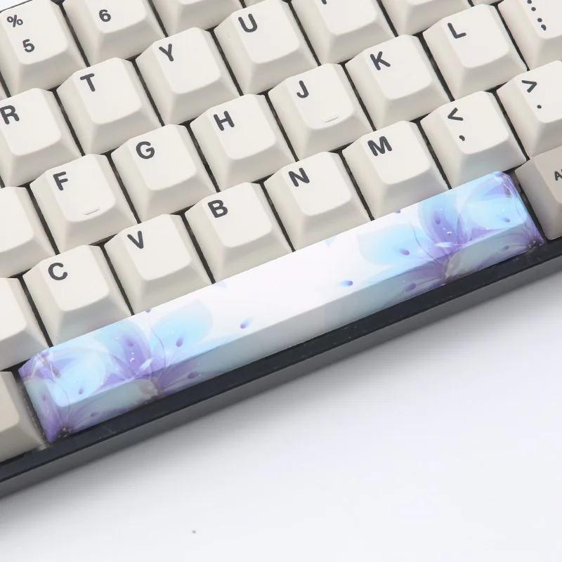 Пятисторонняя Сублимация краски spacebar 6.25U Вишневый профиль keycap для DIY cherry mx