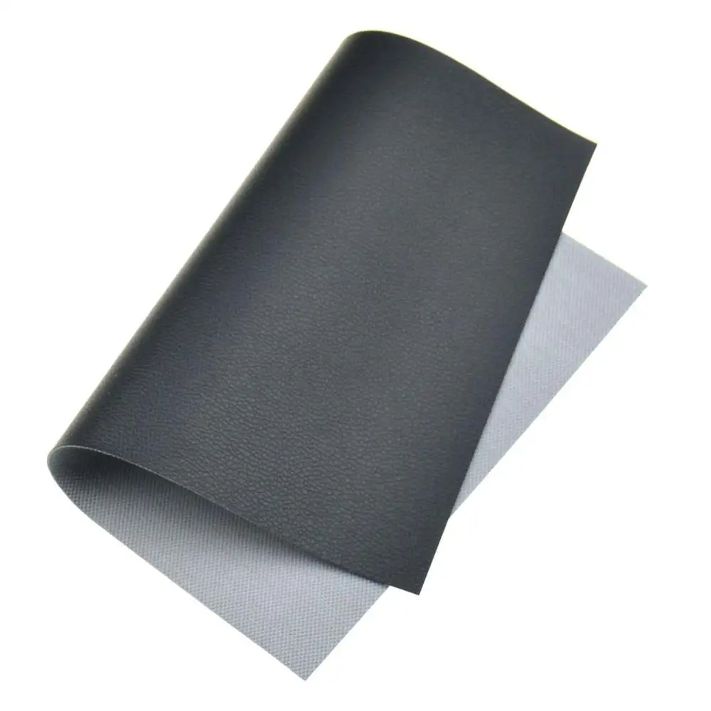 Black 8 однотонных цветов A4 Размер 8x12 дюймов Личи Текстура синтетическая искусственная кожа ткань лист для Diy луки изготовление сережек украшение дома - Цвет: Black