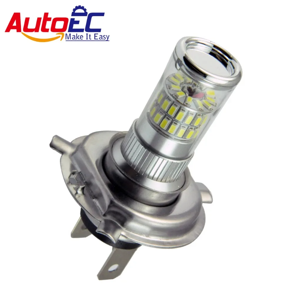

AutoEC 2pcs H4 9003 HB2 48SMD 3014 LED DC12-24V Car Motorcycle Auto High Low Beam Headlights DRL Fog light Lamp Bulbs #LJ53