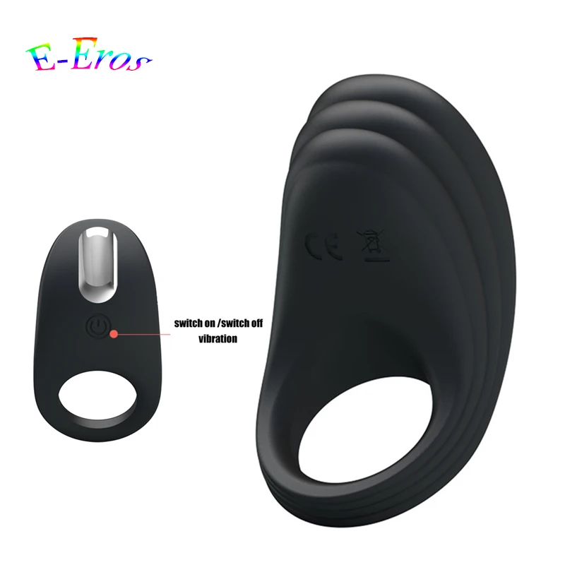 LEten USB Перезаряжаемые 7 Режим вибраций кольцо для пениса Силиконовое вибратор на