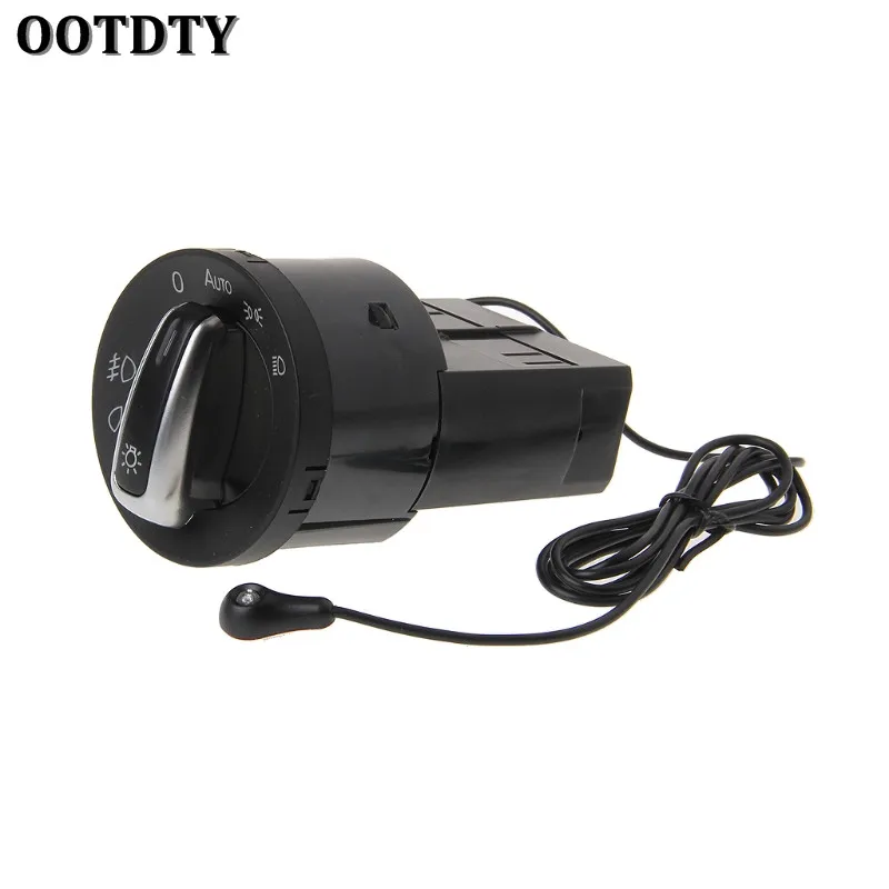 OOTDTY Auto Headlight Chrome Switch Plug For VW Polo Golf 4 Jetta MK4 Passat B5 dropshipping | Автомобили и мотоциклы