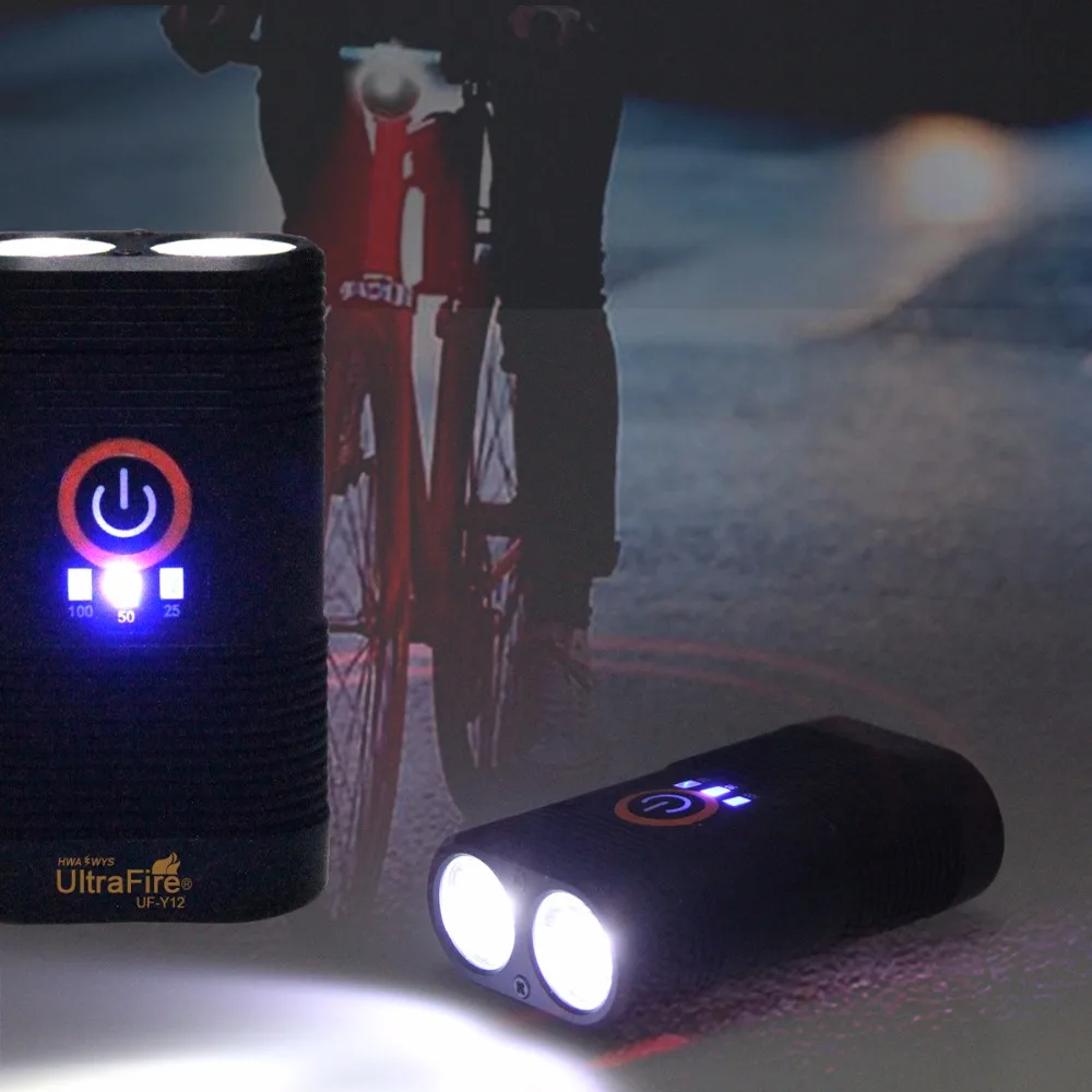Светодиодный фонарь Ultrafire UF Y12 велосипедный светильник USB зарядке одного горный