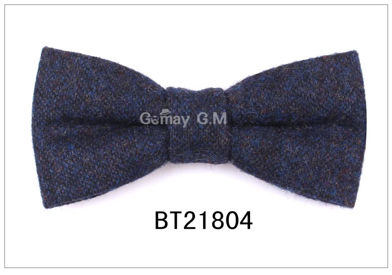 BT21804 Новые шерстяные галстуки-бабочки для мужчин, модные регулируемые шерстяные галстуки-бабочки для свадьбы, вечеринки, жениха, бабочки, взрослые клетчатые галстуки-бабочки - Цвет: BT21804
