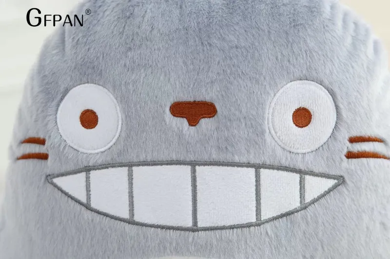 GFPAN 1 шт., супер забавная семейная Подушка Totoro, мягкая подушка в виде животного, украшение для дома, милая серая, белая, синяя, черная детская подушка Totoro