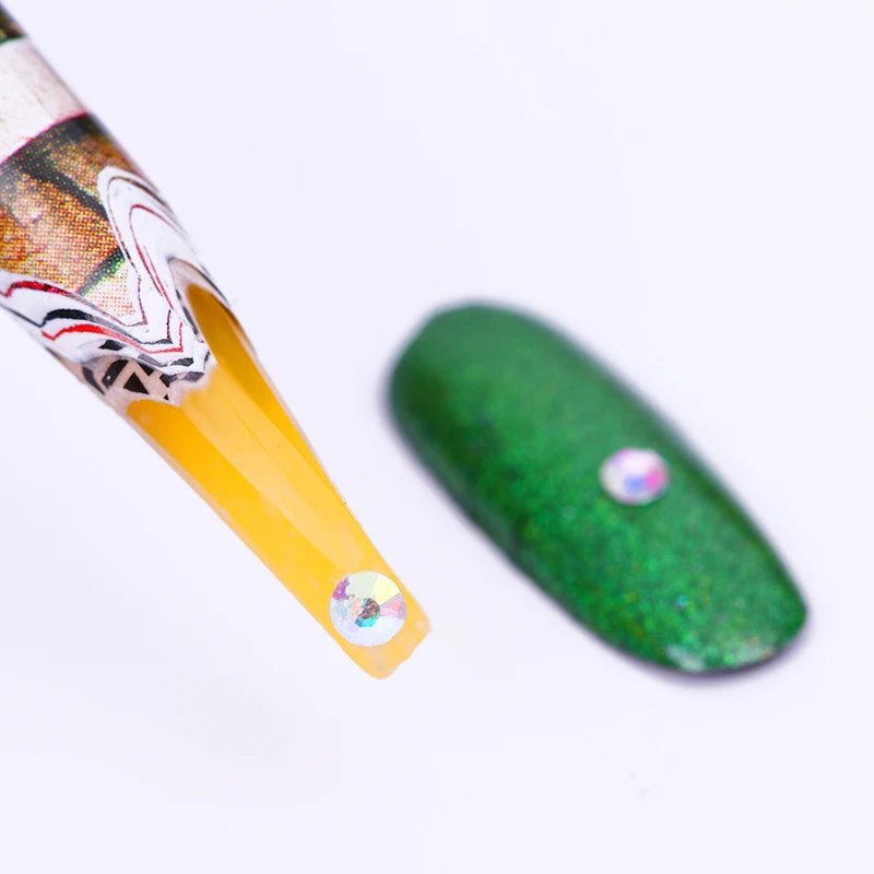 1 шт. легко подбирать Стразы ручка Пикер восковая инструмент для ногтей случайный