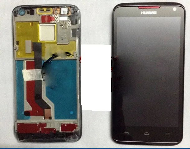 ЖК-экран с сенсорным экраном с рамкой для huawei Ascend D D1 Quad XL U9510 U9510E U9500 полный комплект черный
