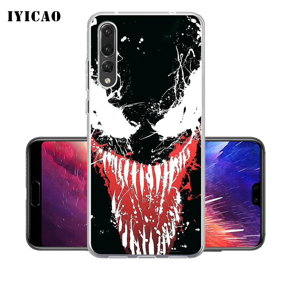 IYICAO venom Мягкий силиконовый чехол для телефона Huawei P30 P20 Pro P10 P9 P8 Lite P Smart TPU |