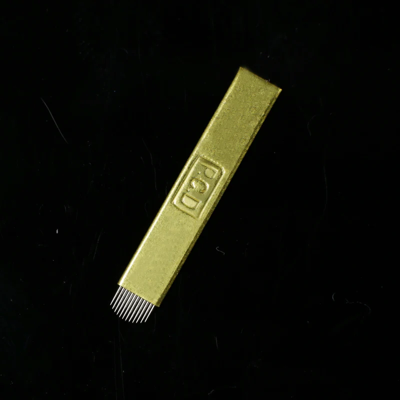 500 шт. PCD 12/14 шпильки 12/14U Lamina Nano Blade Премиум жесткий 0,25 мм постоянный макияж микроволокна иглы для Tobori Pen