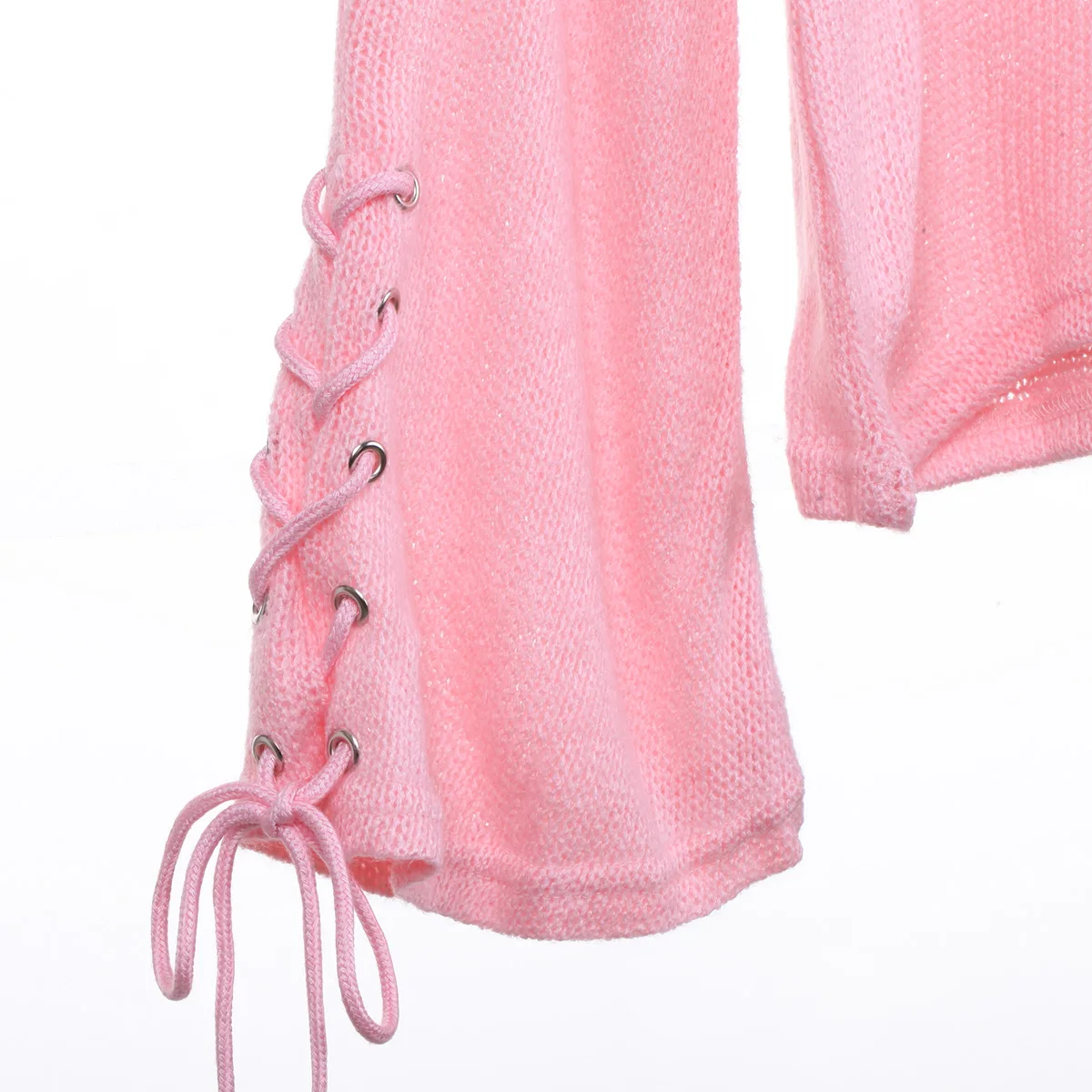 Женский хлопковый свитер свободный трикотажный с длинным рукавом | Женская