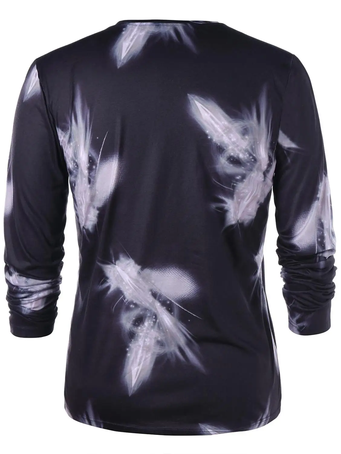 Новый абстрактный принт v-образным вырезом Футболка Для мужчин Костюмы