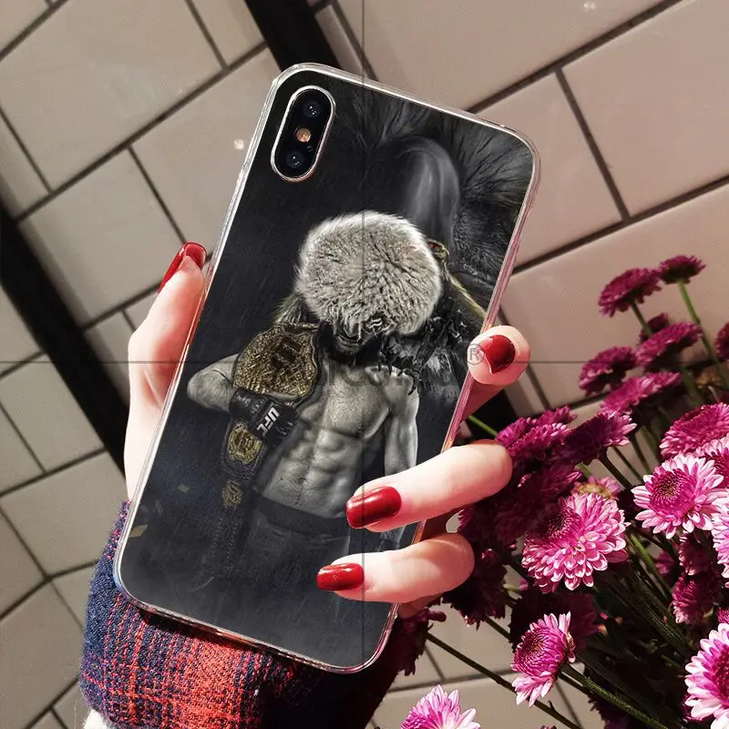 Ruicaica khabib nurmagomedov UFC Новый чехол для телефона Fundas Apple iPhone 8 7 6 6S Plus X XS MAX 5 5S SE XR