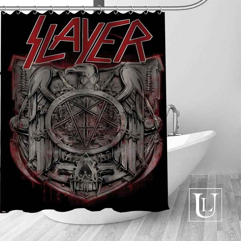 Slayer занавеска для душа s на заказ Водонепроницаемая занавеска для ванной комнаты ткань полиэстер занавеска для душа 1 шт. на заказ