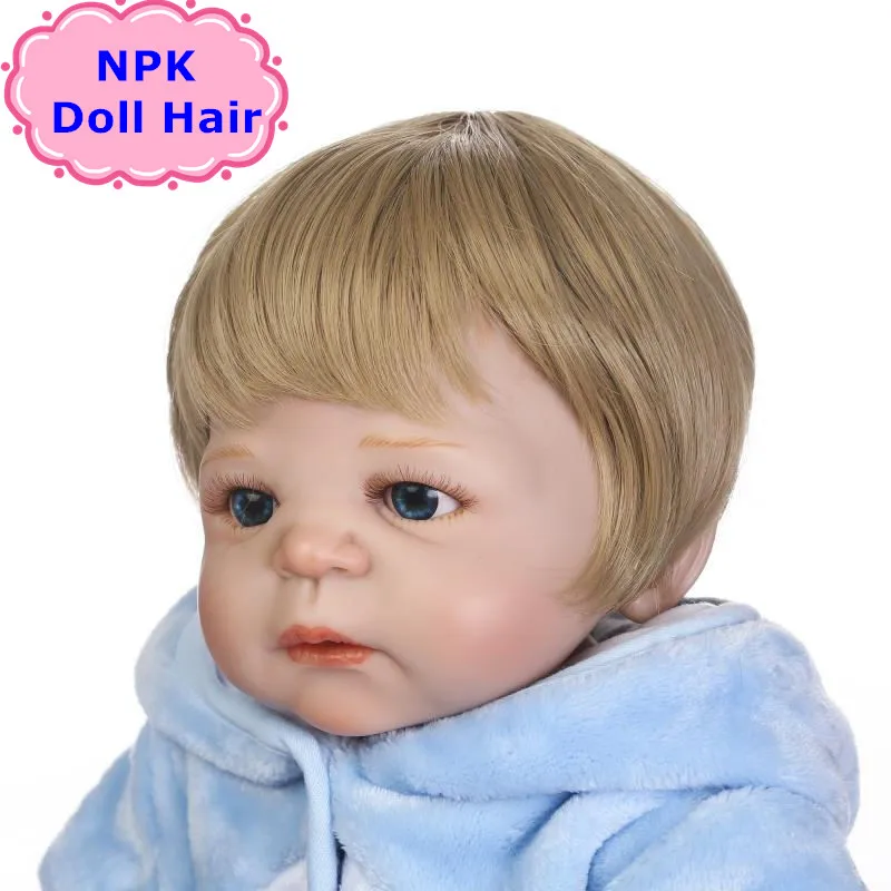 NPK Мода 55 57 см Bjd/ SD/ Reborn кукла парик мальчик Baby Doll липкие волосы для мальчиков