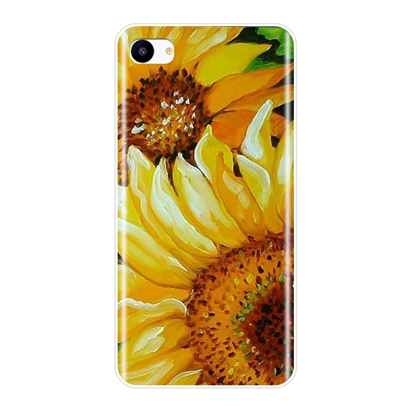 Мягкий чехол для телефона Meizu 15 Lite 16 Plus 16th 16x силиконовый с рисунком подсолнуха