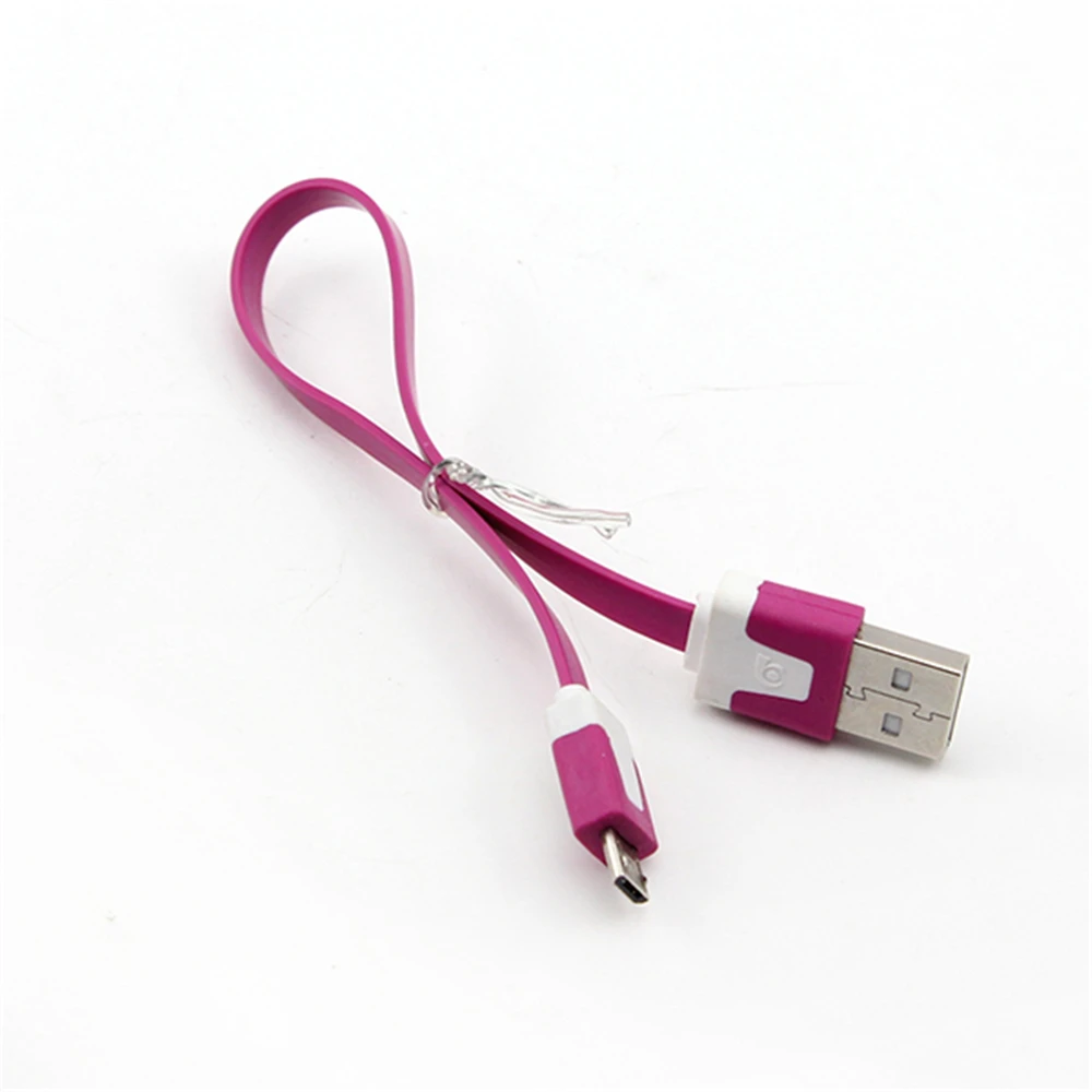 Ультра короткий плоский Быстрый USB Кабель зарядного устройства для Samsung Nokia HTC LG