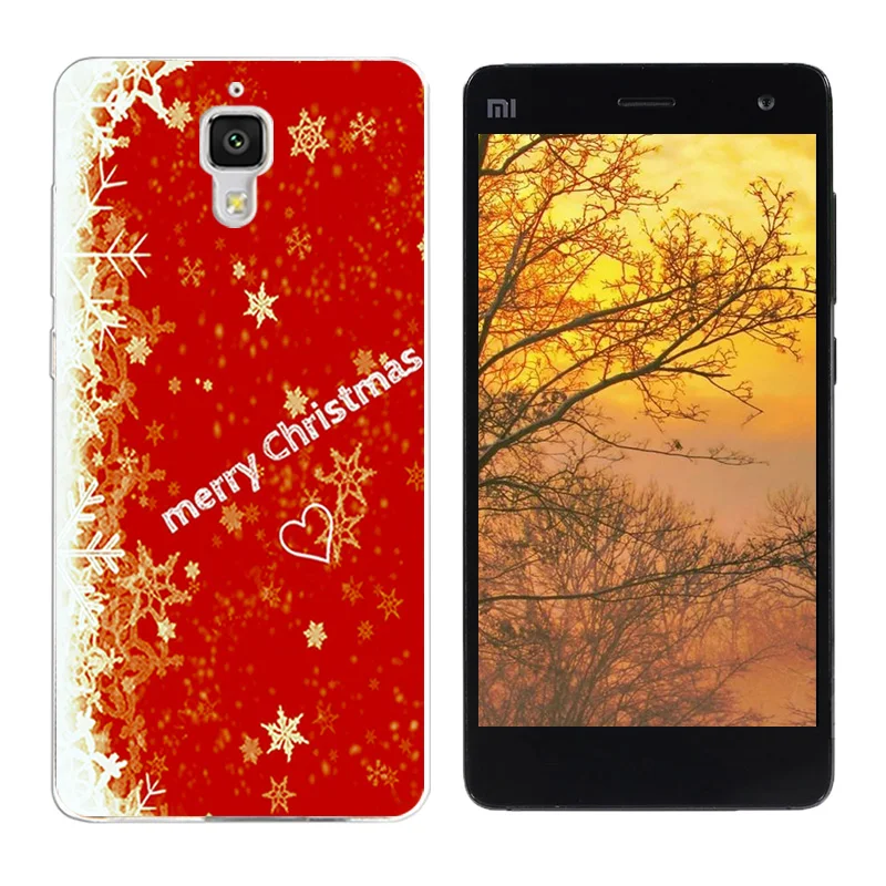 Для Xiaomi Mi4 M4 силиконовый чехол ТПУ для Mi 4 мягкая задняя черная крышка веселый день