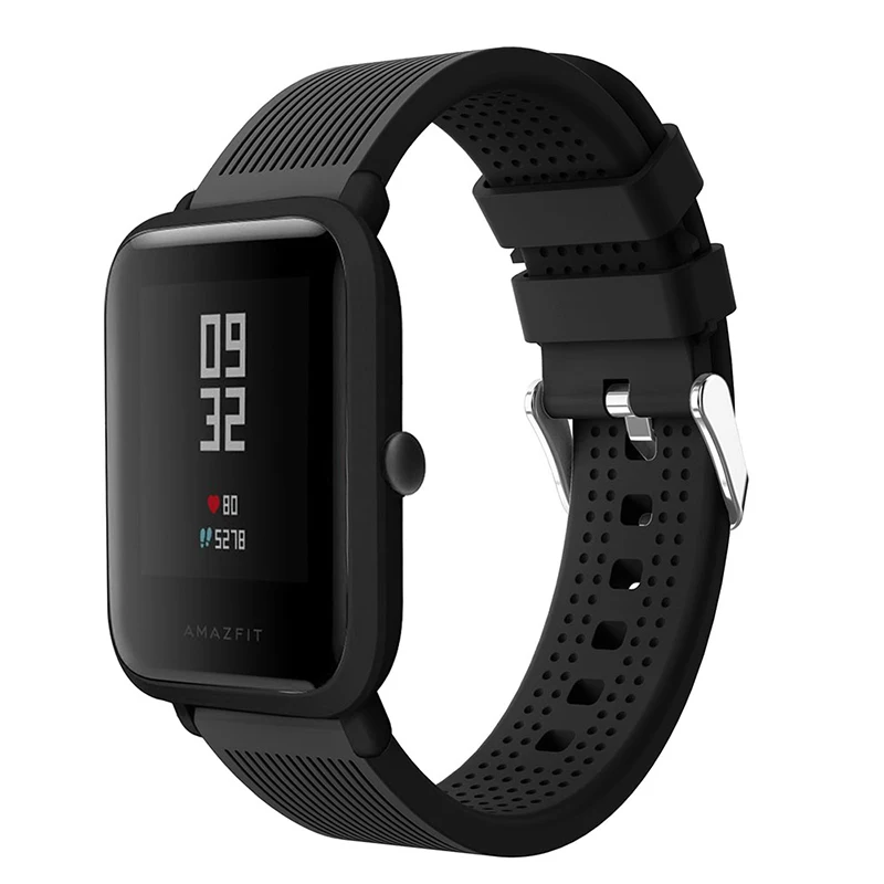 Ремень для Amazfit молодежи силиконовые бретели Samung S2 Xiaomi huami Bip бит темп Lite
