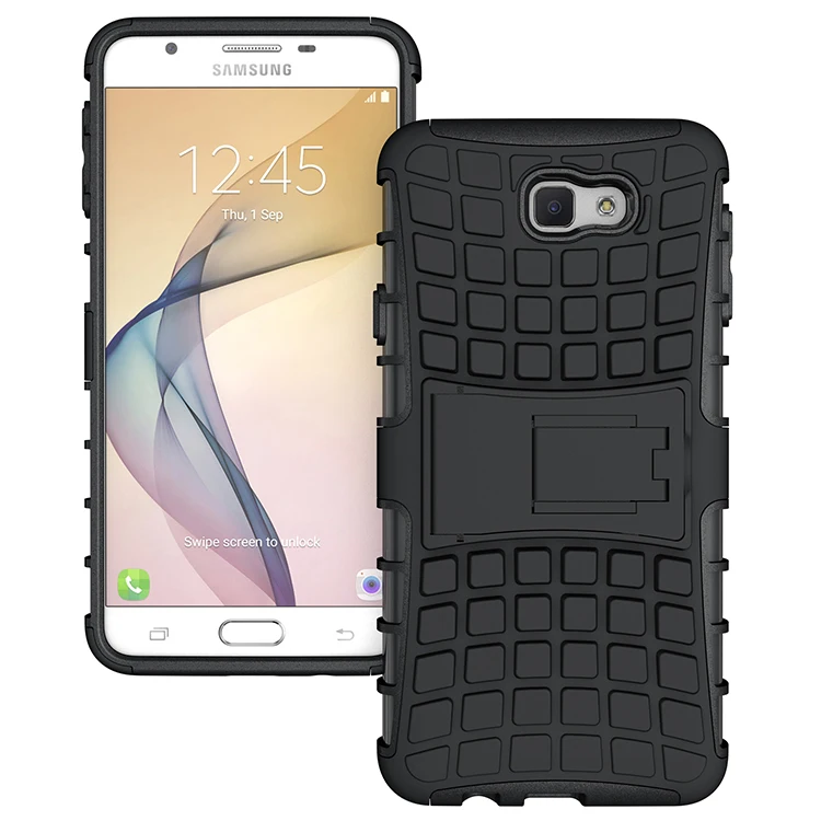 Прочный паук ТПУ + Пластик Гибридный Heavy Duty Панцири Стенд Футляр для Samsung Galaxy J5 Prime &