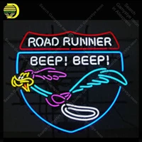 road runner real glass beep neon sign handcraft publicidad anuncio luminoso light advertisement neon signs for home handmade