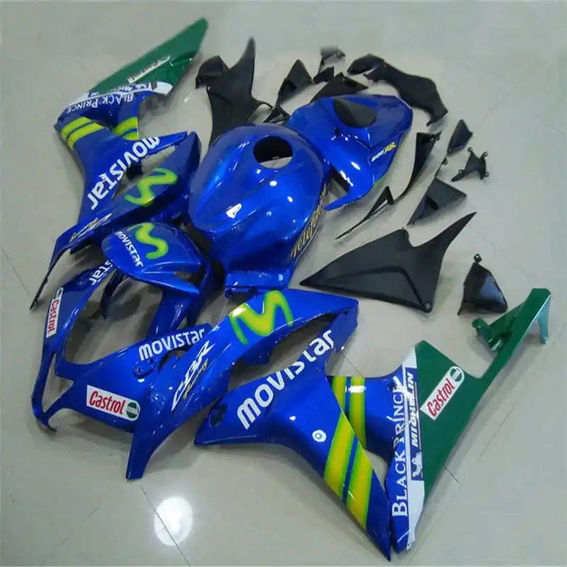 

Dor-parts kits injection mold body fairings kits for CBR 600 RR F5 fairing set 07 08 CBR 600RR CBR600RR 2007 2008 blue green